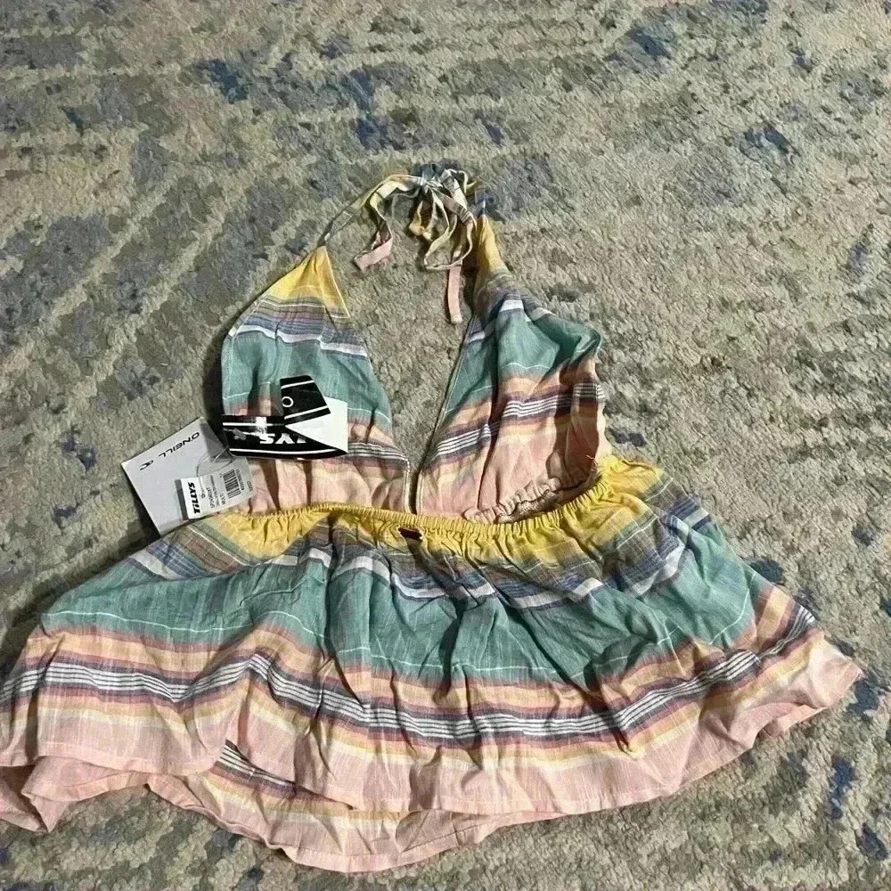 NWT O’Neill multi color halter top xsmall - Picture 4 of 6